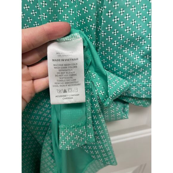 Footjoy Men's Golf Performance Polo Green printed polo shirt size XXL - Picture 7 of 7